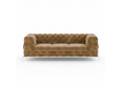 Chesterfield Dräisëtzer Gemittlechen Designer Wunnzëmmer 3 Sëtzer Couch