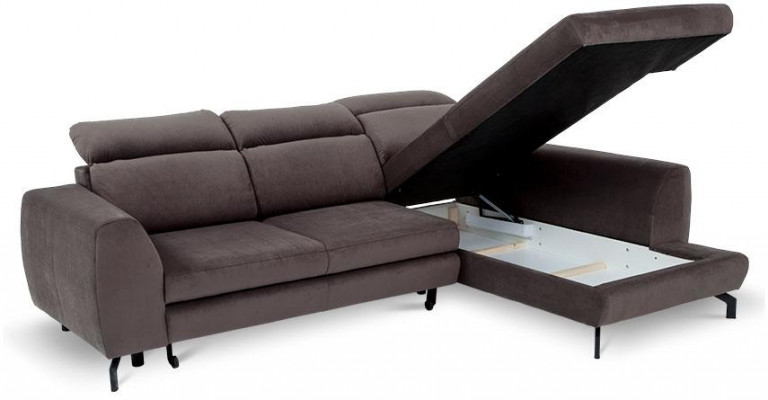 Eckcouch Design Schlofcouch Mat Bettfunktioun Textilpolster Sofas Mat Bettkascht