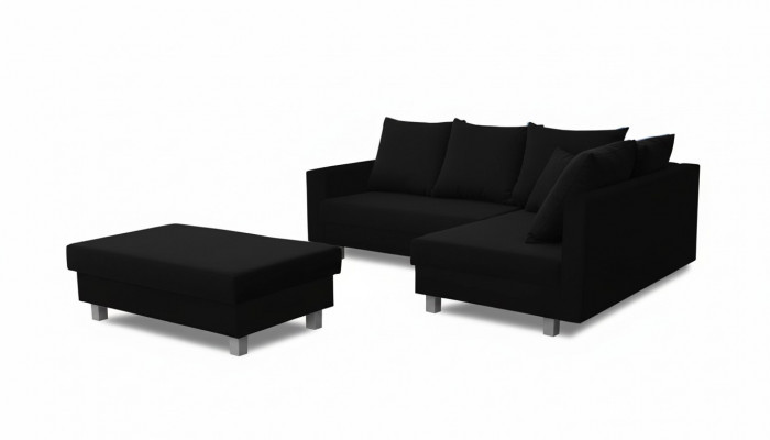 Eckcanapé L-Form mat Puff Design Canapé Eckcanapé Couch Polster Textil Sofas Nei