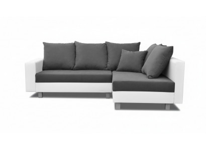 Wunnlandschaft Eckcanapé L-Form Canapé Design Couch Stoff Lieder Fousshocker