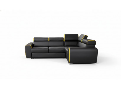Design Ecksofa L-Form Schloffunktion Couch Lieder Textil Sofas Couchen