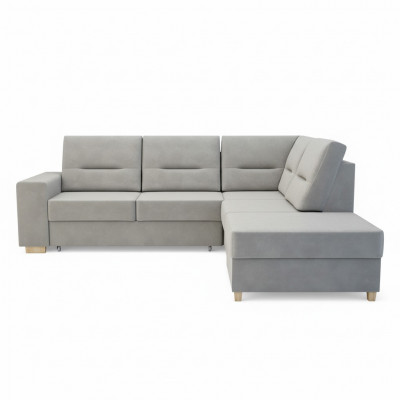 Design Ecksofa L-Form Bettfunktioun Couch Lieder Textil Sofae Eckcouch