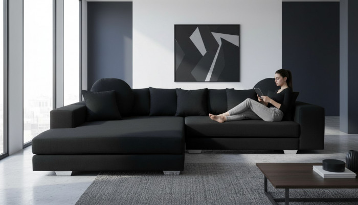 Grouss Ecksofa Eckcouch Eckgarnitur Polstersofa Sofasen Couchen Wunnlandschaft Nei