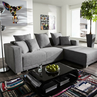 Eckcouch L Form Couch Sofa Polster Sofas Wunnlandschaft Stoffséik Hocker Couchen