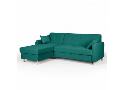Schlofsofa Design Ecksofa L-Form Bett Couch Textil Sofas Stoff Schloffunktioun