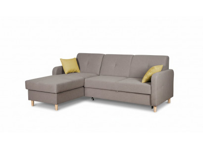 Eckcouch L-Form Couch Design Polster Modern Textil Schlofffunktion Gro Stoff
