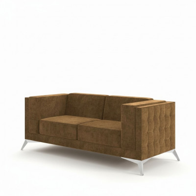 Chesterfield Polster Canapé Stoff Canapéen Sofa Sëtz Garnitur Zweesëtzer 2 Sëtzer