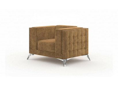 Chesterfield Sessel Fernseecouch 1-Sëtzer Sofa Stoff Couchen Polster Textil