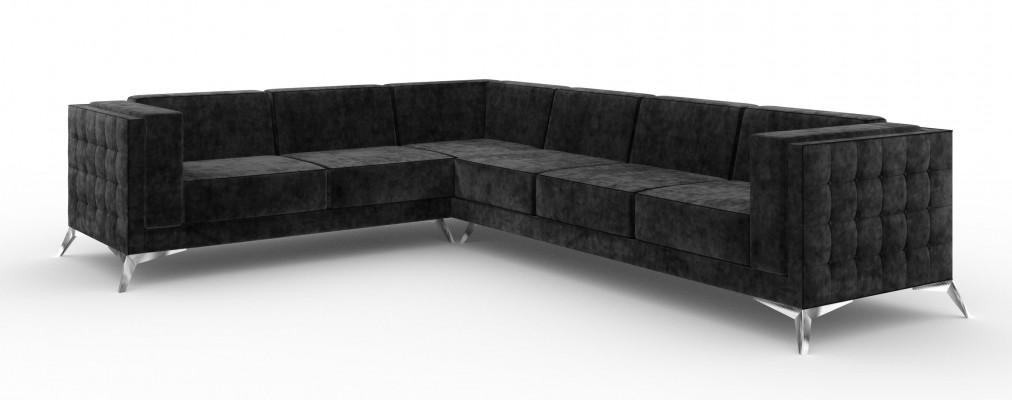 Ecksofa Chesterfield Sofa Polstersuite Canapé Wunnlandschaft L-Form Design Nei