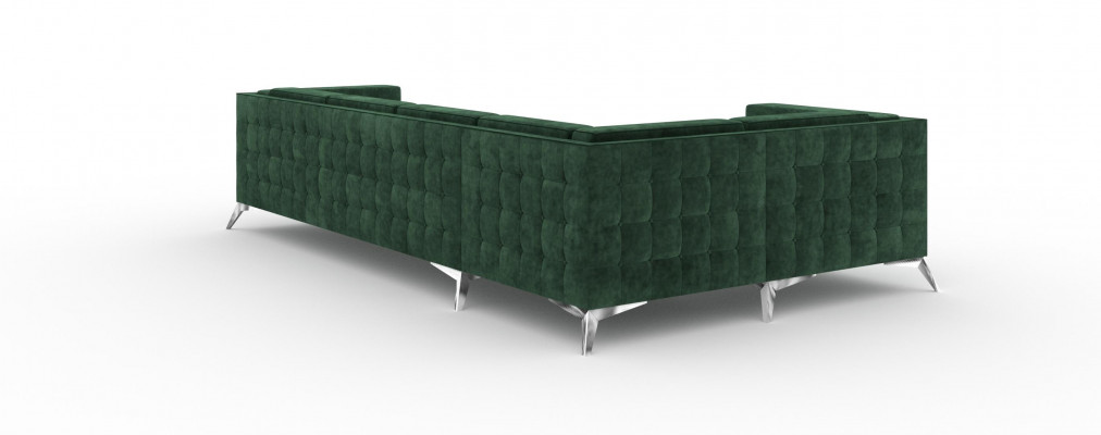 Eckcouch Canapé Canapé Fauteuil an L-Form Wohnzimmerlandschaft Sëtzgrupp Dekor Sofascouchen