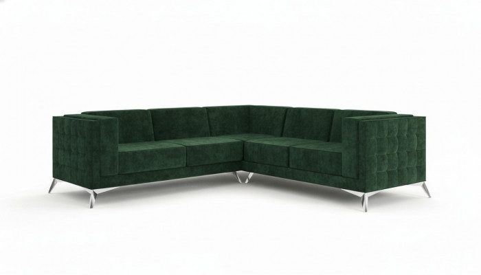 Sofa L-Form Chesterfield Couch Wunnlandschaft Garnitur Design Klassesch