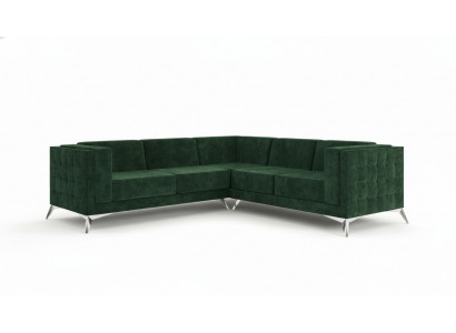 Sofa L-Form Chesterfield Couch Wunnlandschaft Garnitur Design Klassesch