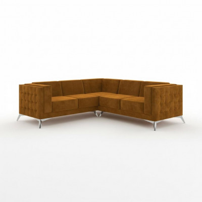 Ecksofa L-Form Designer Sofa Couch Polstersëtz Garnitur Stoff Wunnlandschaft