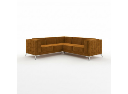 Ecksofa L-Form Designer Sofa Couch Polstersëtz Garnitur Stoff Wunnlandschaft