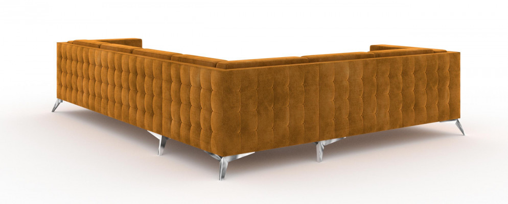 Eckcanapé L-Form Stoff Canapé Wunnlandschaft Garnitur Design Modern Canapé