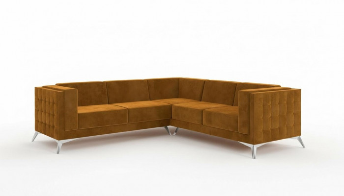 Ecksofa Wunnlandschaft Design Sofa Canapé Polster Sëtz Garnitur Textil