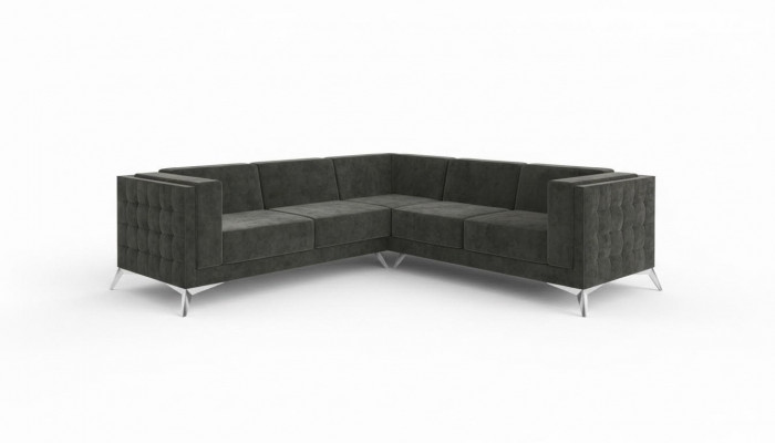 Wunnlandschaft Ecksofa L-Form Sofa Couch Deko Design Couch Textil Modern