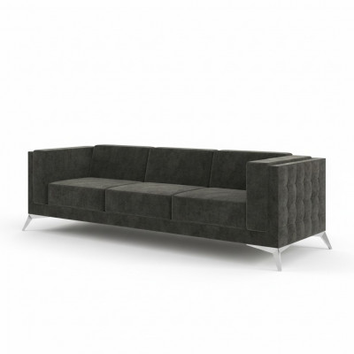 Design Sofa 3 Sëtzer Chesterfield Canapé Polstersofa Designsofa Dräisëtzer Nei