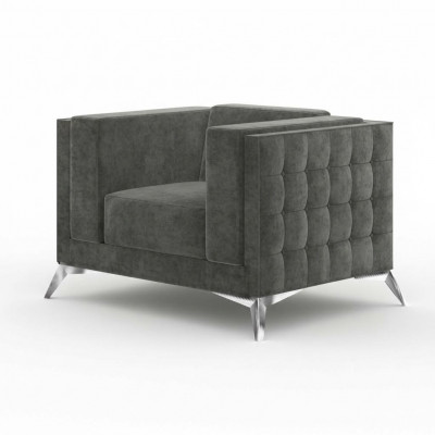 Chesterfield Fauteuil Canapé 1 Sëtz Couchen Polster Nei Sofa Fernseh Textil