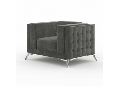 Chesterfield Fauteuil Canapé 1 Sëtz Couchen Polster Nei Sofa Fernseh Textil