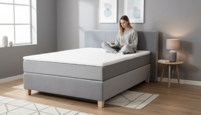 Boxspringbett Kasten Funktion Hotel Duebel Set Komplett Topper Matratz.