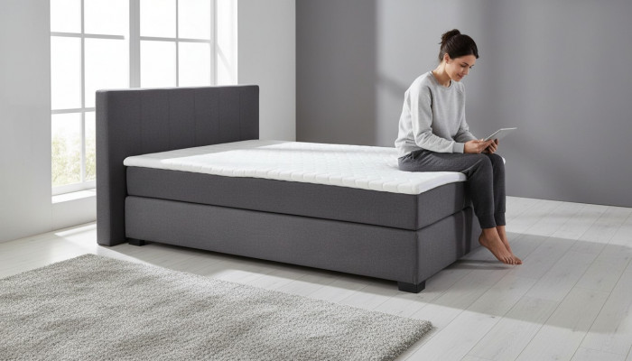 Designer Polsterbett Bett Better Textilbett Duebelbett Ehebett Boxspring.