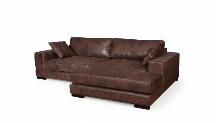 Grouss Sofa Canapé Ecksofa Vintage XXL Polster Eck Garnitur Wunnlandschaft