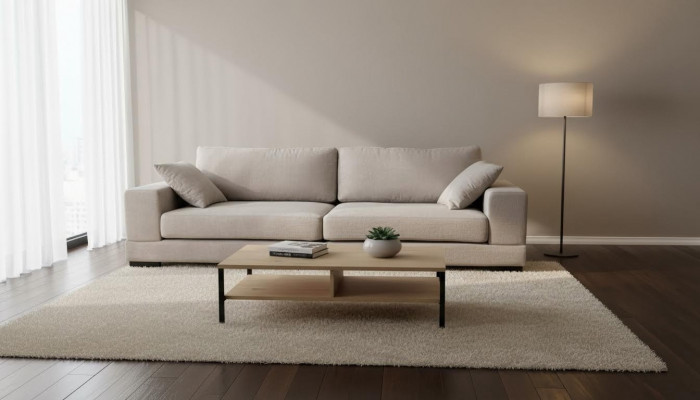 Sofa 4-Sëtzer Stoffsofa Luxus Designer Couch Couchen grouss Polster Lümmel 274cm