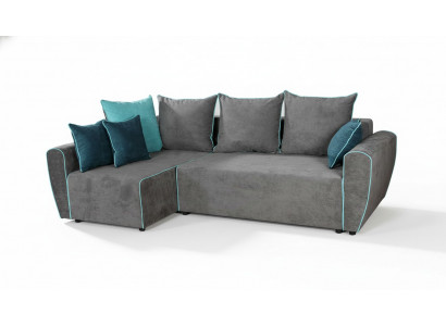 Grouss Canapé Couch Eckcanapé Schlofzëmmer XXL Polster Eck Garnitur Stoff Wunnlandschaft