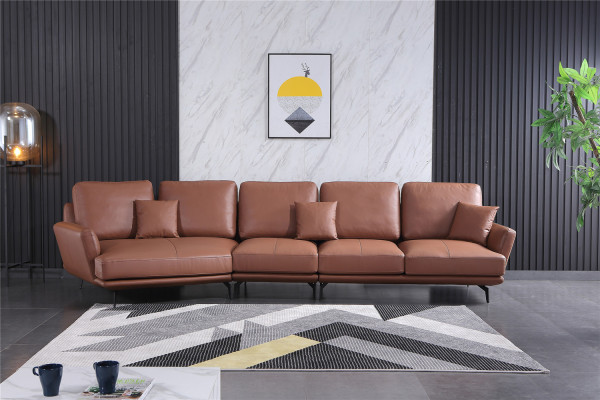 Ledercouch Wunnlandschaft Eckcouch L-Form Eck Set Garnitur Modern Couch