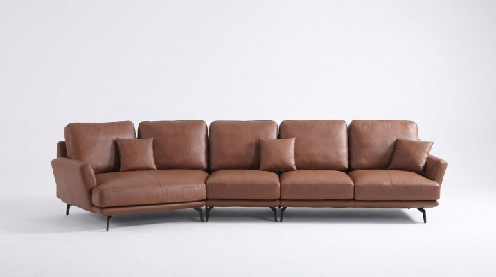 Ledercouch Wunnlandschaft Eckcouch L-Form Eck Set Garnitur Modern Couch