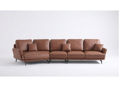 Ledercouch Wunnlandschaft Eckcouch L-Form Eck Set Garnitur Modern Couch