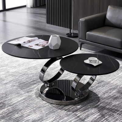 Couchtisch Luxus Design Couch Dësch Kaffi Bäistelltëscher Ronn Sofa Wunnzëmmer