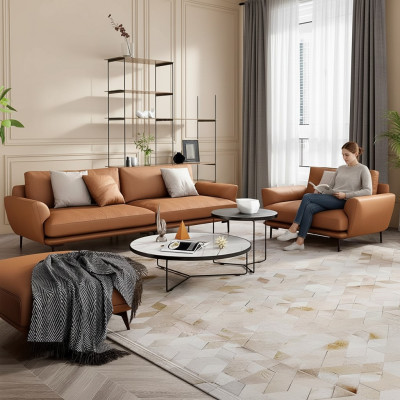Këssen Unitéiten Stoff Luxus Wunnzëmmer Sofagarnitur 3+2+1 Set Garnitur Lieder