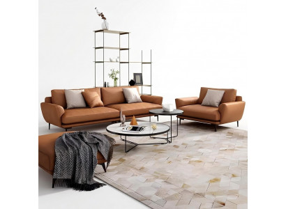 Këssen Unitéiten Stoff Luxus Wunnzëmmer Sofagarnitur 3+2+1 Set Garnitur Lieder