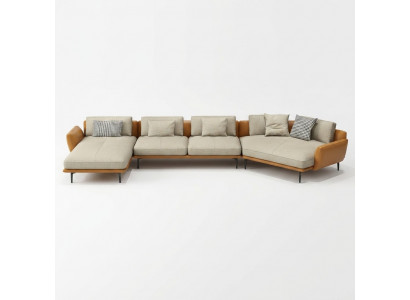 Ecksofa Sofa Canapé Polster Sëtz Stoff Textil Couches Garnitur Wunnlandschaft Nei