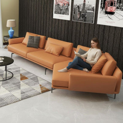 Ecksofa L-Form Stoff Couch Wunnlandschaft Garnitur Design Modern Sofa Trapez Nei