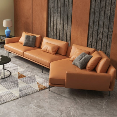 Ecksofa L-Form Stoff Couch Wunnlandschaft Garnitur Design Modern Sofa Trapez Nei