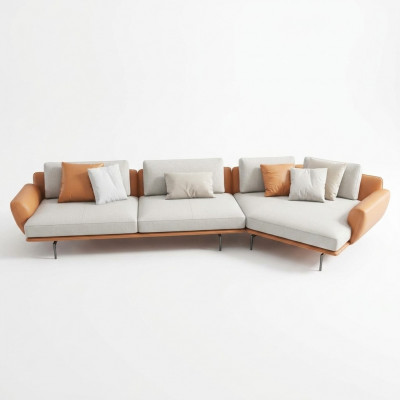 Eckcouch L-Form Stoff Canapé Wunnlandschaft Garnitur Design Modern Sofa Neit Sofas