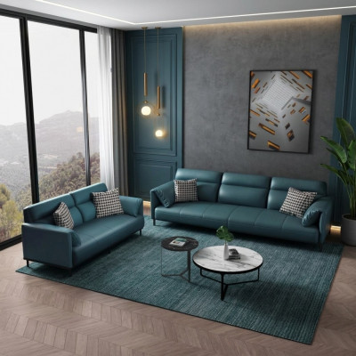 Sofa 3 Sëtzer Lieder-Sofa Couch Wunnlandschaft Garnitur Design Modern Sëtz