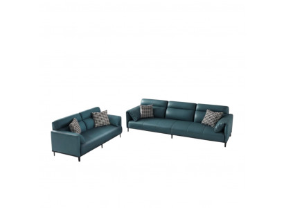 Sofa 3 Sëtzer Lieder-Sofa Couch Wunnlandschaft Garnitur Design Modern Sëtz