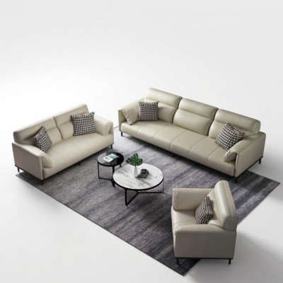 Luxuriéis Wunnzëmmer Sofagarnitur 3+2+1 Set Garnitur Lieder Polster Couche Stoff