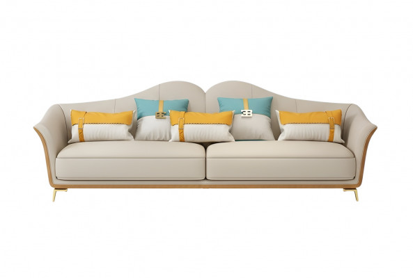 Luxus dräisëtzeger Couch Sëtz Polster 3 Sëtzpolster Couchen Lounge Club Neit Sofa