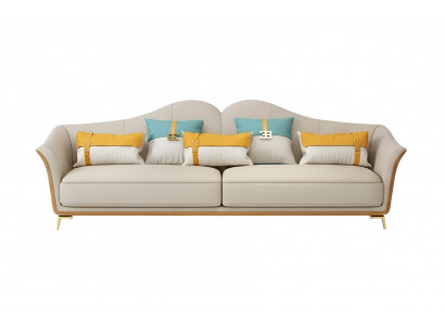 Luxus dräisëtzeger Couch Sëtz Polster 3 Sëtzpolster Couchen Lounge Club Neit Sofa