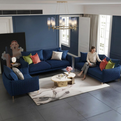 Liederdivan Divangarnituren Sëtz Polster Sofa Chouch Garnitur 3+2+1 Lieder Stëff