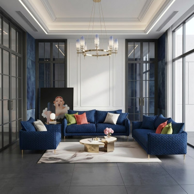Liederdivan Divangarnituren Sëtz Polster Sofa Chouch Garnitur 3+2+1 Lieder Stëff