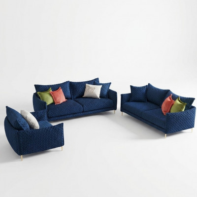 Liederdivan Divangarnituren Sëtz Polster Sofa Chouch Garnitur 3+2+1 Lieder Stëff
