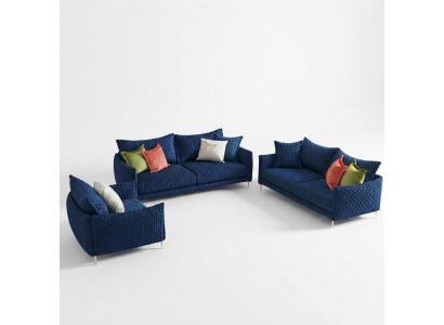 Liederdivan Divangarnituren Sëtz Polster Sofa Chouch Garnitur 3+2+1 Lieder Stëff