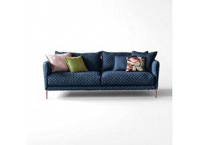 Sofa 3-Sëtzer Canapé Wunnlandschaft Modern Garnitur Design Sofa Setzt Stoff
