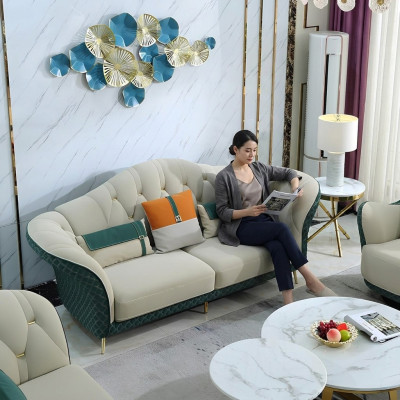 Dreisëtzer Design Sofa 3-Sëtzer Couch Polster Garnitur Canapéen Couchen